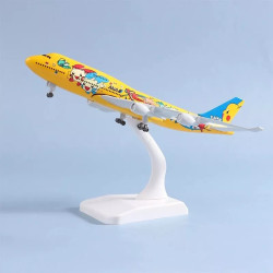 Miniatura De Avião Boeing 747 ANA Pokemon 20cm