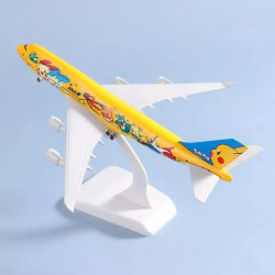 Miniatura De Avião Boeing 747 ANA Pokemon 20cm