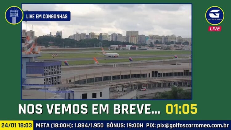 LIVE NO AEROPORTO DE SÃO PAULO CONGONHAS | CGH AIRPORT | SBSP PLANE SPOTTING