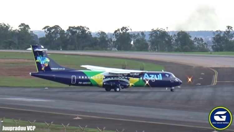 MOMENTO AZUL COM O NOVO ATR72-600 BANDEIRA, VEJA COMO FICOU – DECOLAGENS NO AEROPORTO DE VIRACOPOS