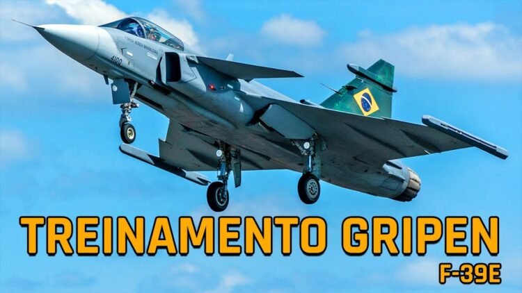 NOVO CAÇA GRIPEN F-39E E F-5 VOANDO EM BRASÍLIA