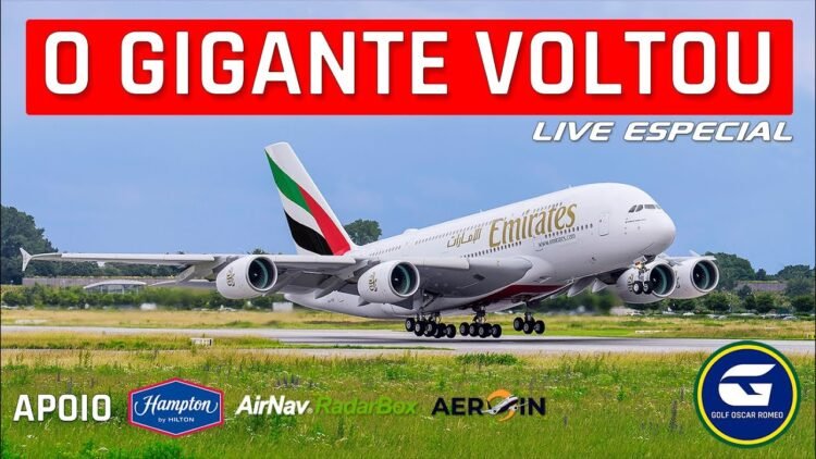 O GIGANTE VOLTOU ! A380 DA @emirates AEROPORTO INTERNACIONAL DE SÃO PAULO GUARULHOS – GRU AIRPORT