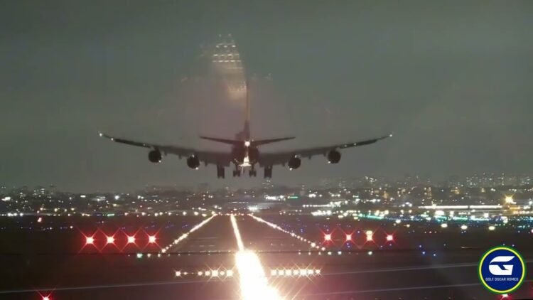 PROBLEMAS NO TREM DE POUSO FAZ BOEING 747 DA LUFTHANSA RETORNAR AO AEROPORTO DE GUARULHOS