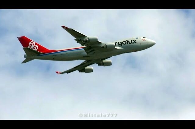 TAKEOFF Cargolux BOEING 747-4HAF(ER) LX-MCL GRU 09L