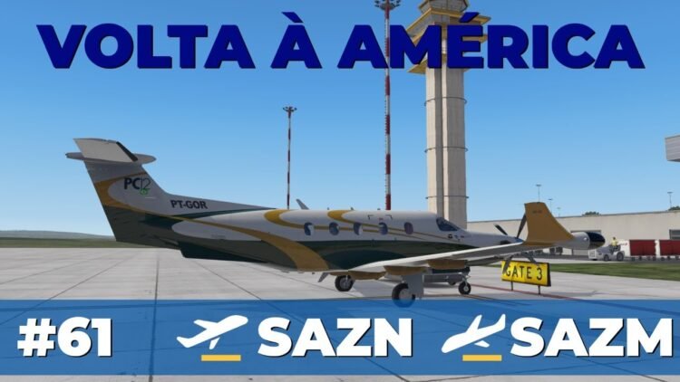Volta à América com Pilatus PC-12 – ? SAZN  ? SAZM [ X-Plane 11]